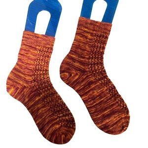 Hand Knit Merino Wool Lace Socks